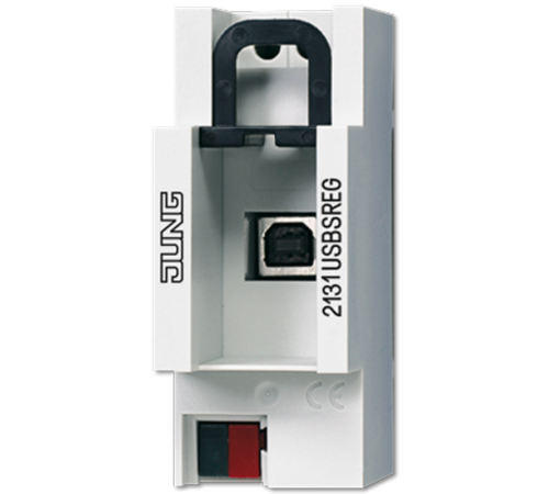 USB-интерфейс, совместимо с KNX Data Secure, монтаж на DIN-рейку, 2 модуля; KNX  2131USBSREG  Jung