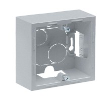 SUNO Коробка для накладного монтажа механизмов серии SUNO 1-постовая. Цвет "Алюминий"  721394  Legrand