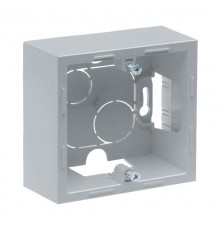 SUNO Коробка для накладного монтажа механизмов серии SUNO 1-постовая. Цвет "Алюминий"  721394  Legrand