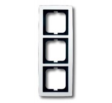 Рамка 3-постовая, серия solo/future, цвет альпийский белый  1754-0-4541   2CKA001754A4541  ABB