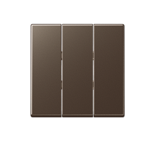 Тройная клавиша для балансирных механизмов выключателей (кнопок); термопласт; мокко; A500  A593BFMO  Jung