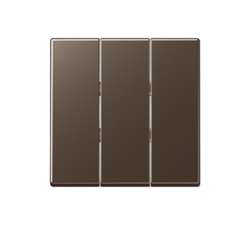 Тройная клавиша для балансирных механизмов выключателей (кнопок); термопласт; мокко; A500  A593BFMO  Jung