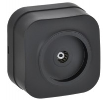 GLORY Розетка TV о/у РТВ20-ХЧм черный матовый  EAH10-K02M  IEK