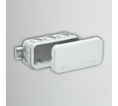 Коробка распределительная для о/п 43х80х35мм (белая)  67091Б  Рувинил