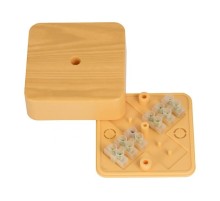 Коробка распределительная КМР-030-030кг (75х75х25) с клеммником светлое дерево EKF PROxima  plc-kmr-030-030kg-s  EKF