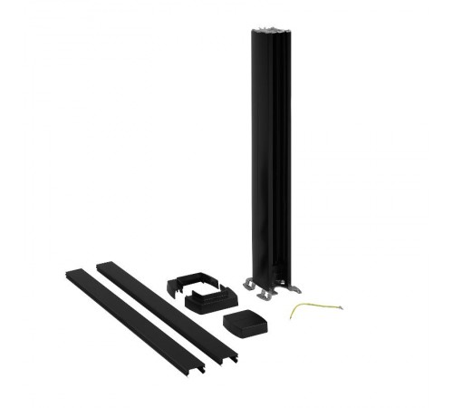 Snap-On мини-колонна алюминиевая с крышкой из пластика 1 секция, высота 0,68 метра, цвет черный  653005  Legrand