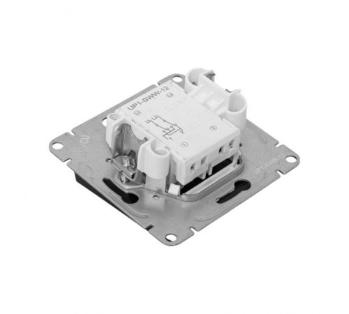 Механизм выключателя, одноклавишный, перекрёстный, чёрный Эпика EKF  UP1-SWB-12  EKF