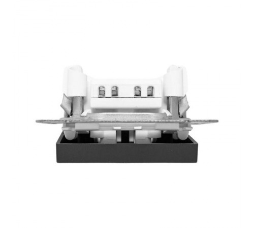 Механизм выключателя, одноклавишный, перекрёстный, чёрный Эпика EKF  UP1-SWB-12  EKF