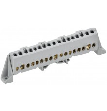 TEKFOR Шина L "фаза" в комбинированном DIN-изоляторе "Стойка" 8х12-17-Ср  TF-NN20-17-DP-K03  IEK