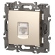 14-3107-04 Розетка RJ45, IP20, шампань  Б0034305  ЭРА