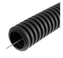 Труба гофрированная ПВХ легкая 350 Н черная д20 (100 м/4800 м уп/пал) с/з   PR01.0055  Промрукав