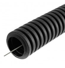 Труба гофрированная ПВХ легкая 350 Н черная д16 (100 м/5500 м уп/пал) с/з   PR01.0053  Промрукав
