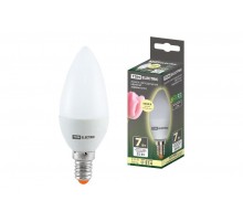 Лампа светодиодная LED 7Вт E14 230В 3000К FС37 свеча  SQ0340-0172  TDM