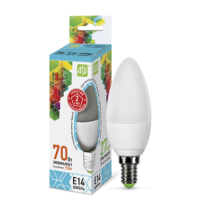 Лампа светодиодная LED-СВЕЧА-standard 7.5Вт 230В Е14 4000К 675Лм  4690612003931  ASD