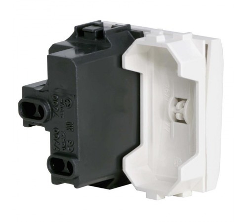 Brava белый Выключатель 16А 2 мод.  76002B  DKC