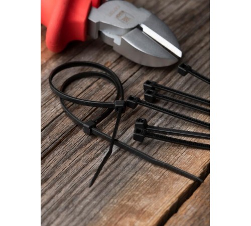 Хомут нейлоновый ЧЕРНЫЙ 2,5х180 (уп./100шт) EKF Simple  plc-cb-2.5x180  EKF