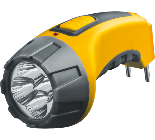 Фонарь универсальный NPT-CP03-ACCU Пласт. 4LED, прям. зар-ка, акк.4В, 500мАч.  94951  Navigator