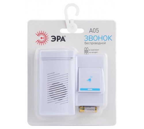 Звонок дверной A05 беспроводной, белый  Б0053279  ЭРА