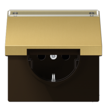 Штепсельная розетка SCHUKO 16A 250V~ с крышкой, защитой от детей ME1520NAKLC Jung