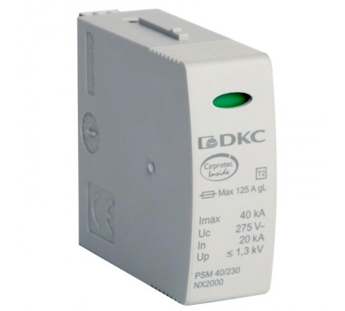 Модуль сменный к УЗИП, класс II, L-N, 40  NX2000  DKC