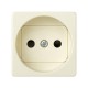 Simon 27 Розетка двухполюсная б/з, с защитными шторками, широкий модуль, S27, слоновая кость  27431-62  Simon