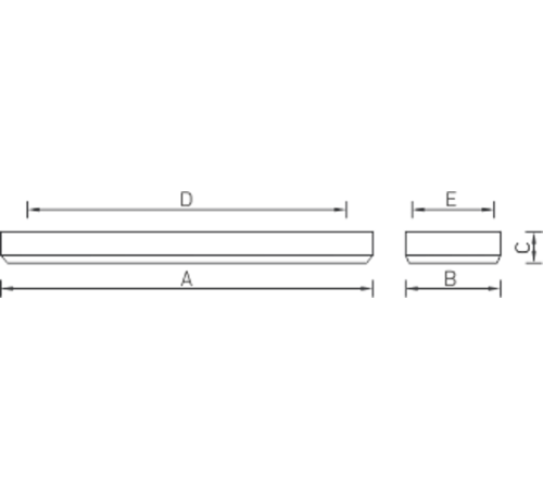Светильник светодиодный ДПО OPL/S ECO LED 600 EM 32Вт 4000К IP20 опал  1058000270  Световые Технологии
