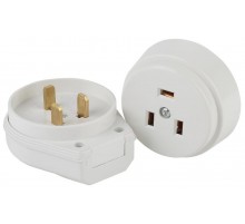 9-802-01 Соединитель электрический 2P+E (СЭ.РВШ32-002), 32А-250В, ОУ, ПЭТФ (6/36/1080)  Б0050372  Intro