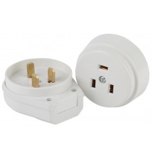 9-802-01 Соединитель электрический 2P+E (СЭ.РВШ32-002), 32А-250В, ОУ, ПЭТФ (6/36/1080)  Б0050372  Intro