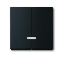 Управляющий элемент для 2-канального светорегулятора 6565 U, серия solo/future, цвет чёрный бархат  6599-0-2969   2CKA006599A2969  ABB