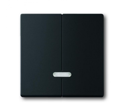 Управляющий элемент для 2-канального светорегулятора 6565 U, серия solo/future, цвет чёрный бархат  6599-0-2969   2CKA006599A2969  ABB