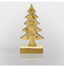 Деревянная фигурка с подсветкой "Елочка" 9*5*19 см  504-011  NEON-NIGHT