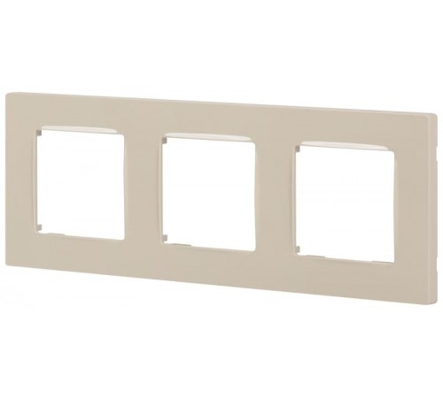 Рамка для розеток и выключателей  Серия 12 12-5203-02 на 3 поста, Классик, слоновая кость  Б0067732  ЭРА