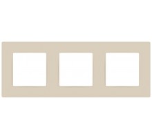 Рамка для розеток и выключателей  Серия 12 12-5203-02 на 3 поста, Классик, слоновая кость  Б0067732  ЭРА