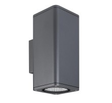 Светильник LGD-EVO-WALL-TWIN-S100x100-2x12W Warm3000 (GR, 44 deg, 230V) (Arlight, IP54 Металл, 3 года)  046195  Arlight