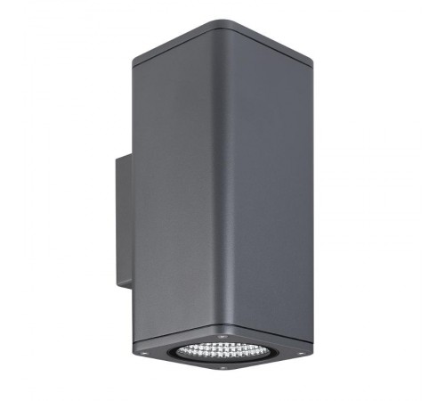 Светильник LGD-EVO-WALL-TWIN-S100x100-2x12W Warm3000 (GR, 44 deg, 230V) (Arlight, IP54 Металл, 3 года)  046195  Arlight