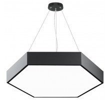 Светильник светодиодный Geometria Hexagon SPO-121-B-40K-038 38Вт 4000K 4000Лм IP40 600*600*80 черный подвесной ЛТ  Б0058875  ЭРА