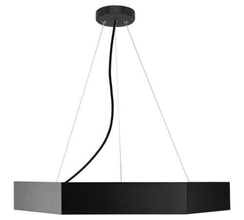 Светильник светодиодный Geometria Hexagon SPO-121-B-40K-038 38Вт 4000K 4000Лм IP40 600*600*80 черный подвесной ЛТ  Б0058875  ЭРА