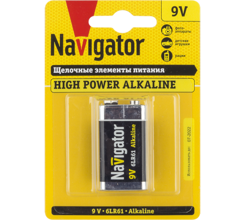 Элемент питания NBT-NE-6LR61-BP1  94756  Navigator