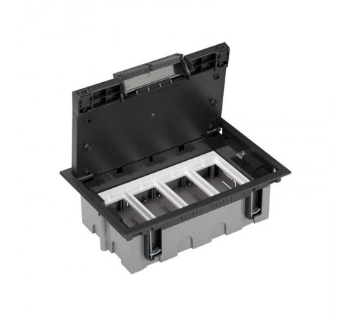 Simon CIMA 500 Люк на 4 модуля 500CIMA (8 модулей 45х45 мм), глубина 70-100мм, посадка 170х265мм, max 900кг, графит  52050004-038  Simon