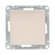 Механизм выключателя, одноклавишный, проходной, кремовый Эпика  UP1-SWI-11 EKF