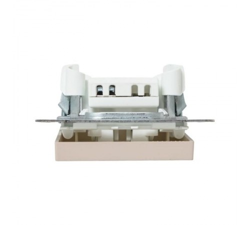 Механизм выключателя, одноклавишный, проходной, кремовый Эпика  UP1-SWI-11 EKF