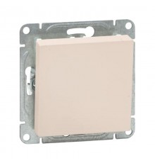 Механизм выключателя, одноклавишный, проходной, кремовый Эпика  UP1-SWI-11 EKF