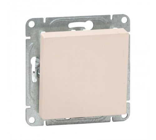 Механизм выключателя, одноклавишный, проходной, кремовый Эпика  UP1-SWI-11 EKF