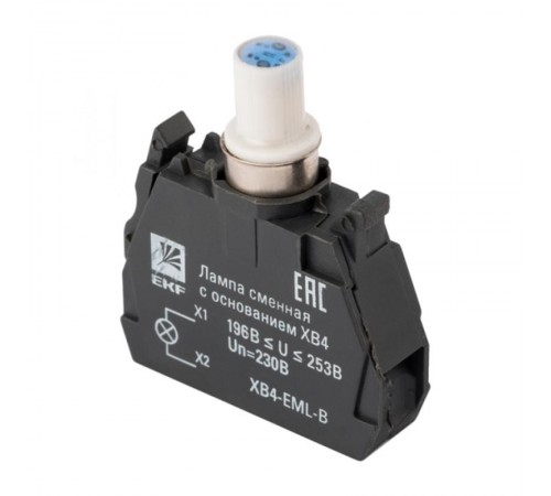 Лампа сменная c основанием XB4 синяя 230В EKF PROxima    XB4-EML-B   EKF 