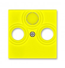 ABB Levit Жёлтый / дымчатый чёрный Накладка для розеток TV-R / TV-R-SAT Жёлтый  5011H-A00300 64  2CHH080300A4064  ABB