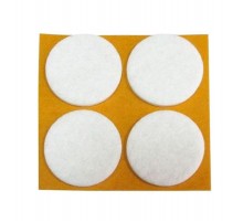 Пункт фетр. самокл. D18 мм белый (20 шт) - пакет   109150  Tech-KREP