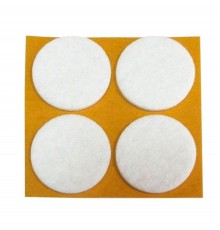 Пункт фетр. самокл. D18 мм белый (20 шт) - пакет   109150  Tech-KREP