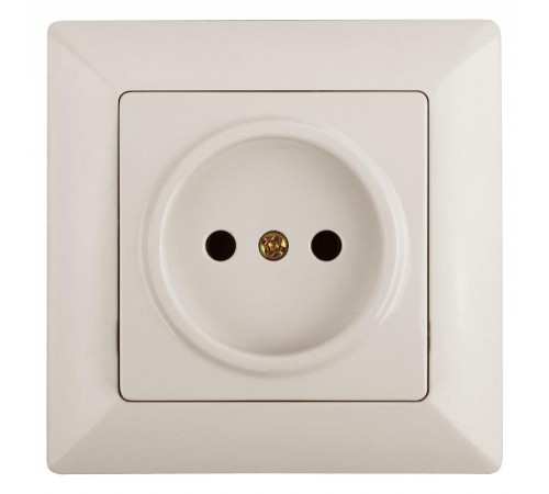 4-201-02 Intro Розетка 2P, 16А-250В, СУ, Solo, сл.кость  Б0043306  Intro