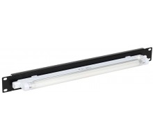 Панель 19 осветительная 1U черная с ручным вкл. черная  LE05-1U1  ITK