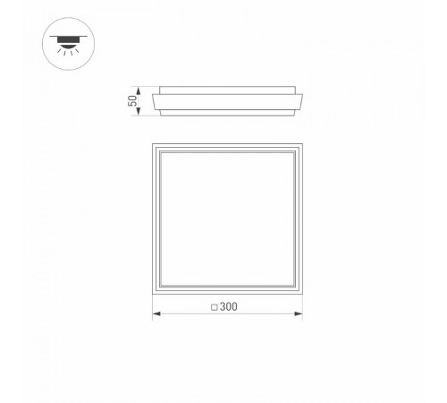 Светильник LGD-AREA-S300x300-30W Warm3000 (GR, 110 deg, 230V) (Arlight, IP54 Металл, 3 года)  029953  Arlight